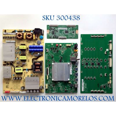 KIT DE TARJETAS PARA TV TCL / MAIN 08-RT73005-MA200AA / 40-RT73H2-MAA2HG / FUENTE 08-P241W0L-PW200AE / 40-P241WL-PWE1CG / T-CON 342911009L  / ST5461D13-2-C-2 / LED DRIVER 08-D55S530-DR200AA 40-D55S53-DRB2LG / LVU550NDJL / MODELO 55S535